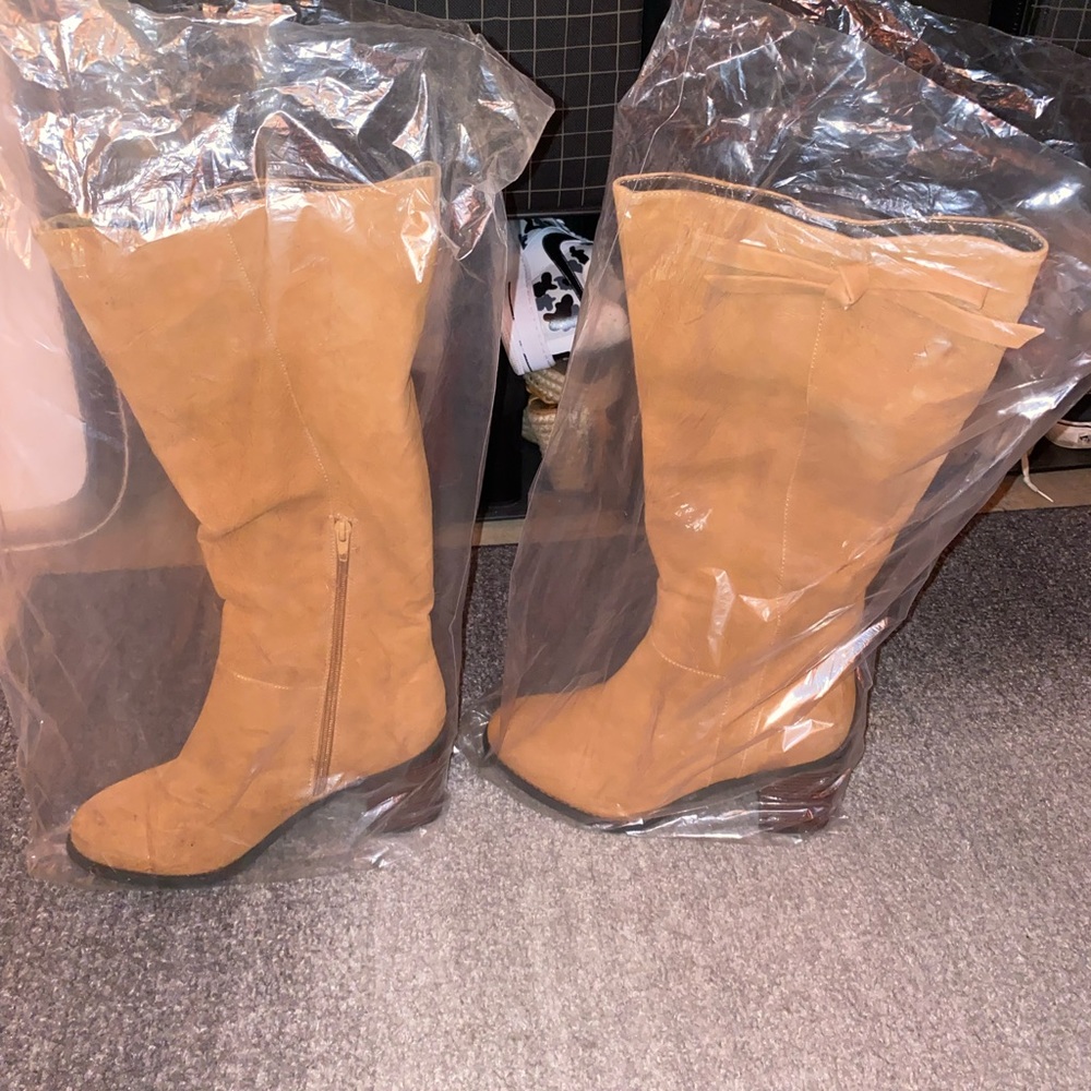 Knee High Brown Boots, unknown retailer. Size 8